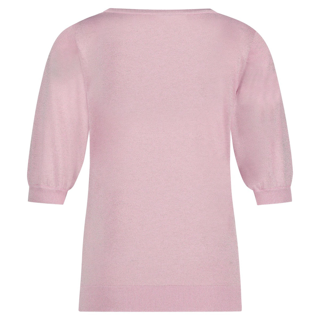 Red Button Sweet Sparkle Bluse 62cm Soft Pink