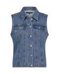 Red Button Joekie Vest Midstone Denim Blå