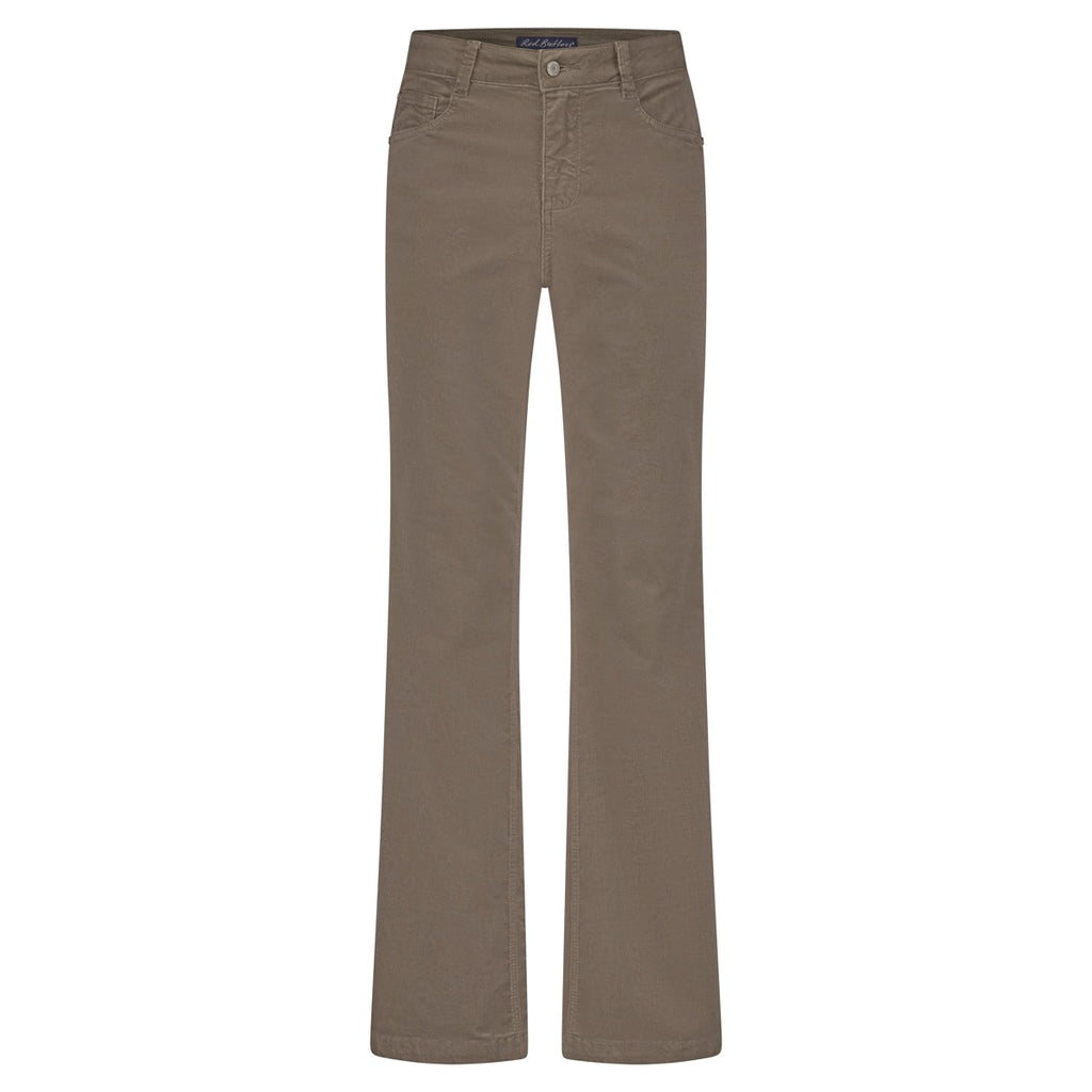 Red Button Claudette Shiny Bukser Cord L32 Warm Taupe Brun
