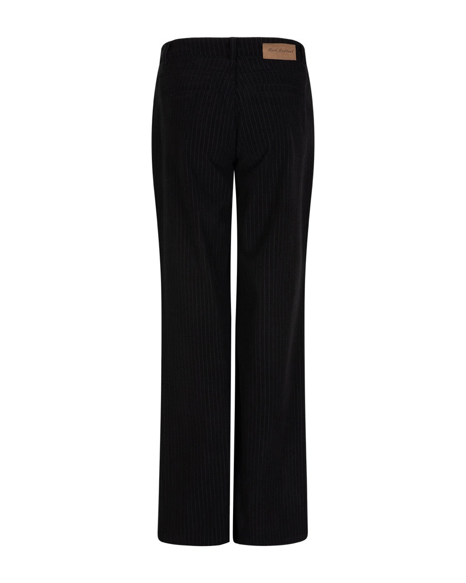 Red Button Claudette Bukser Pinstripe Rib L33 Sort