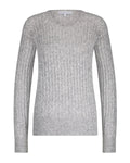 Red Button Sweet Cable Strik Sweater Mouse Grå
