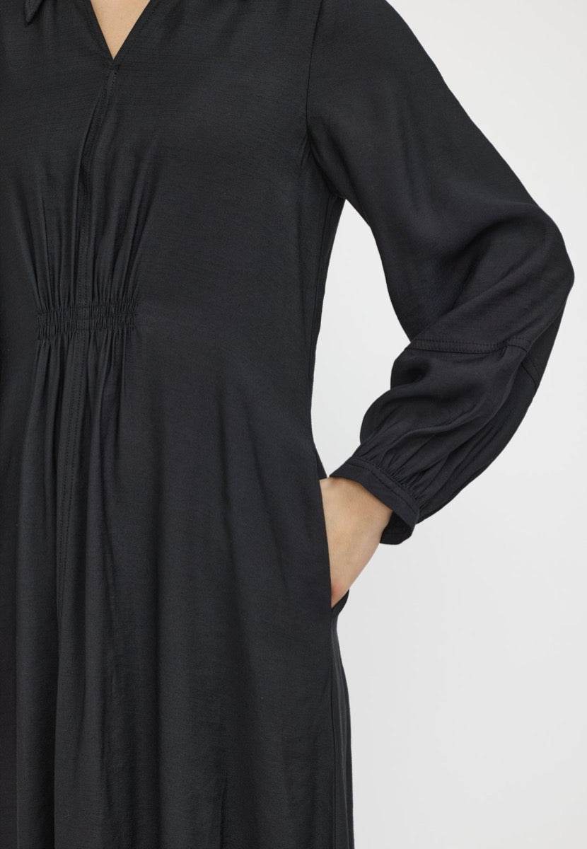 Soft Rebels Lynne Midi Kjole Sort