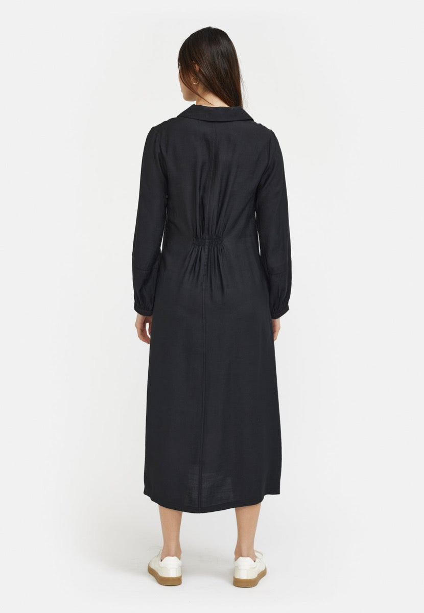 Soft Rebels Lynne Midi Kjole Sort
