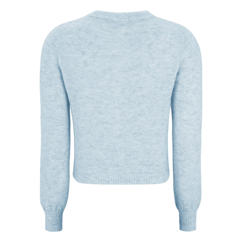 Soft Rebels Allison O Neck Cardigan Cashmere Blue