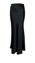Charlotte Sparre Mermaid Nederdel Solid Satin Black