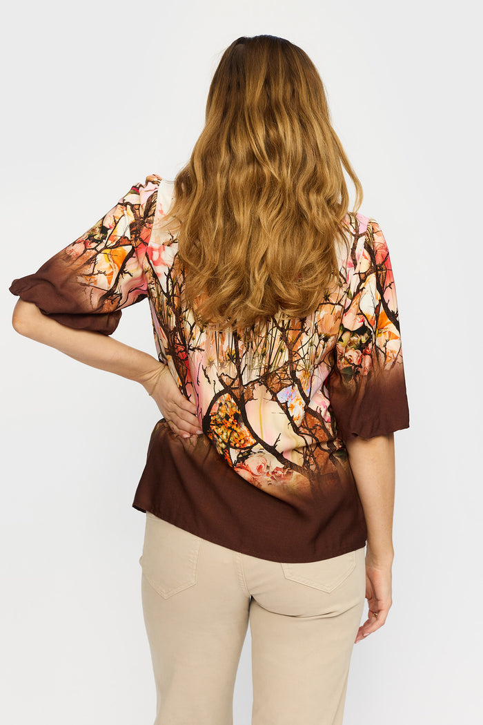 2 Biz Vina Bluse Blade Brun