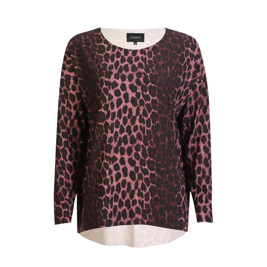 Liberte Alma Top Langærmet Bordeaux Lux Leo